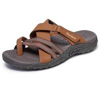 Skechers Reggae - Sunday Stroll TonguesFemme | Semelle intérieure confortable rembourrée, design à lanières, matériaux 100 % végétaliens, talon de 2,5 cm