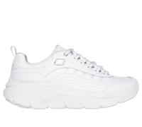 Skechers Relaxed Fit: D'Lux Walker 2.0 - Golden Step Chaussures Moyen Width en Blanc/Argent, Pointure 37.5