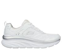 Skechers Relaxed Fit: D'Lux Walker - Infinite Motion Chaussures Moyen Width en Blanc/Argent, Pointure 38.5