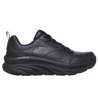 Skechers Femme D'Lux Walker Baskets, Black Leather/Trim, 40 EU