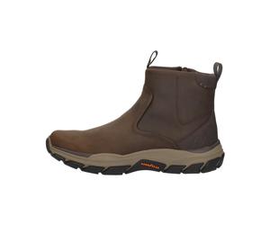 Skechers - Relaxed Fit Respected - Evanston - Homme - Chaussures - Brun - Taille: 39 1/2 EU