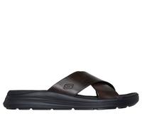 Skechers Relaxed Fit: Sargo - Denal Chaussures Moyen Width en Brun Foncé, Pointure 48.5