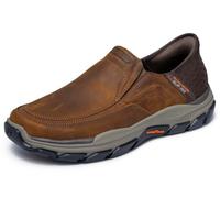 Skechers Respecté - Holmgren Slip-in MocassinHomme | Décontracté, à enfiler, coupe décontractée, mousse à mémoire de forme refroidie à l'air, tapis Goga Arch