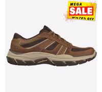 Skechers Respected Hommes Mémoire Mousse Les Décontracté Confort Baskets Marron