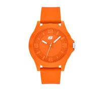 Skechers Rosencrans Montre analogique en silicone orange pour homme (modèle : SR5257)