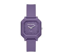 Skechers Rosencrans SR6380 Montre carrée à trois aiguilles en silicone Violet