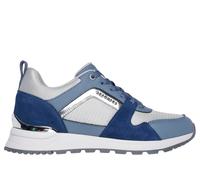 Skechers Runway - Posh Gal Chaussures Moyen Width en Bleu Marine/Argent, Pointure 35