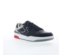 Skechers S-1992 - Argent baskets pour hommes en cuir noir