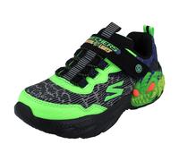 SKECHERS S Lights - Baskets Unisex Enfant Noires/Vert Lime Creature Lights