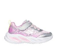 Skechers S-Lights: Cosmic Glow Chaussures Moyen Width en Argent, Pointure 25