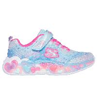 Skechers S-Lights: Eternal Heart Lights Chaussures Moyen Width en Bleu Clair, Pointure 33.5