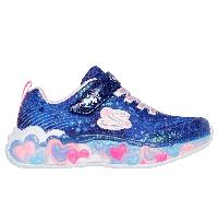 Skechers S-Lights: Eternal Heart Lights Chaussures Moyen Width en Bleu Marine, Pointure 33.5