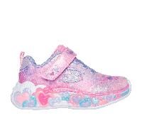Skechers S-Lights: Eternal Heart Lights Shoes Moyen Width en Rose Clair, Pointure 25