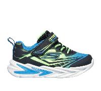 Skechers S Lights: Flex-GlowUltra Chaussures Moyen Width en Noir/Vert-Lime, Pointure 23