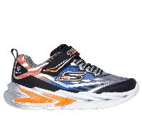 Skechers S Lights: Flex-GlowUltra Shoes Moyen Width en Noir/Argent, Pointure 33