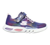 Skechers S-Lights Glow-Brites - Basket lumineuse fille bleu multicolore, lacets élastiques - T.29 27