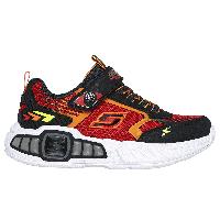 Skechers S-Lights: Light Storm 3.0 Chaussures Moyen Width en Noir/Rouge, Pointure 29