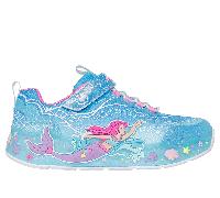 Skechers S-Lights: Mermaid Dreams Chaussures Moyen Width en Bleu, Pointure 28