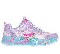 Skechers S-Lights: Mermaid Dreams Chaussures Moyen Width en Lavande, Pointure 28.5