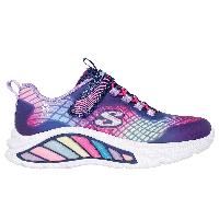 Skechers S-Lights: Rainbow Cruisers - Rainbow Reflectin Chaussures Moyen Width en Bleu Marine, Pointure 30