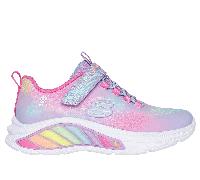 Skechers S-Lights: Rainbow Cruisers - Rainbow Reflectin Chaussures Moyen Width en Lavande, Pointure 31