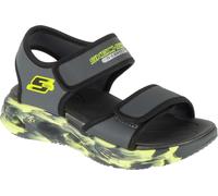 Skechers S-Lights : Sola Glow Sandal - Fusion Brights 407032L-CCBK, Sandales, pour garçons, Gris