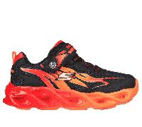 Skechers S Lights: Thermo Flash - Heat-Flux Chaussures Moyen Width en Noir/Rouge, Pointure 27.5