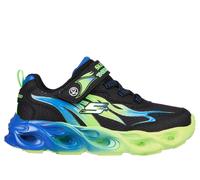 Skechers S Lights: Thermo Flash - Heat-Flux Chaussures Moyen Width en Noir/Vert-Lime, Pointure 29
