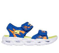 Skechers S-Lights: Thermo-Flash - Heat Tide Chaussures Moyen Width en Bleu/Orange, Pointure 33.5