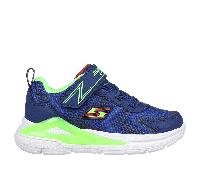 Skechers S Lights: Tri-Namics Chaussures Moyen Width en Bleu Marine/Vert-Lime, Pointure 35