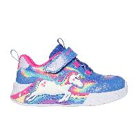 Skechers S-Lights: Unicorn Chaser Chaussures Moyen Width en Bleu, Pointure 25