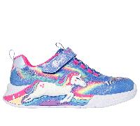 Skechers S-Lights: Unicorn Chaser Chaussures Moyen Width en Bleu, Pointure 28