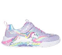 Skechers S-Lights: Unicorn Chaser Chaussures Moyen Width en Lavande, Pointure 31