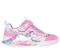Skechers S-Lights: Unicorn Chaser Chaussures Moyen Width en Rose, Pointure 27.5
