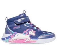 Skechers S-Lights: Unicorn Chaser - Jumping Magic Shoes Moyen Width en Bleu Marine, Pointure 29