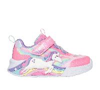 SKECHERS Baskets 'UNICORN CHASER' jaune / lilas / rose / blanc, Taille 25
