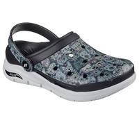 Skechers Sabots Foamies Arch Fit Cool Pups pour Femme, Noir/Multicolore, 36 EU