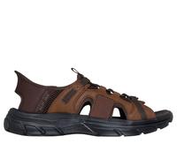 Skechers Sandale À Enfiler Pour Hommes Revolted Merrick En Marron Foncé, 6-13