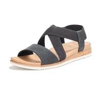 Skechers Sandales basses Desert Kiss pour femme, noir, 39 EU