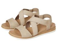 Skechers Sandales basses Desert Kiss pour femme, taupe, 39 EU
