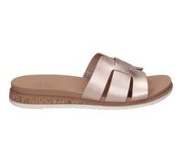 SKECHERS | Sandales compensées basses Skechers Bobs Desert Kiss pour femme - Sandales dorées - Sandales d'été à enfiler - Semelle compensée basse et confortable - Véganes - Décontractées - Polyvalente