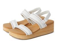 Skechers Sandales compensées Summers-Coastal Stroll pour femme, blanc, 39.5 EU