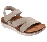 Skechers Sandales Confortables pour Femme, Taupe, 38 EU