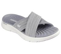 Skechers Sandales Go Walk Flex ImpressiedGo Walk Flex pour femme, Textile gris, 42 EU