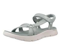 Skechers Sandales Hyper Slide VidaSlide pour femme, Textile sauge, 38 EU | Marche, décontracté, ultra Go, tapis Goga, lavable en machine, végétalien