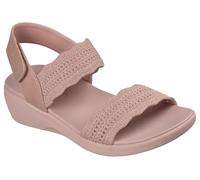 Skechers Sandales Plates Arya Favorite Finds pour Femme, Rose, 37 EU