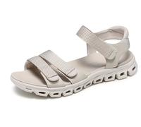 Skechers Sandales Plates Glide-Step Count on ME pour Femme, Pierre, Pointure 39