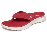 Skechers Sandales Plates GO Walk Flex Holly pour Femme, Rouge, Pointure 39