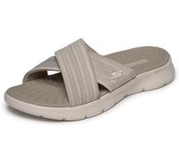 Skechers Sandales plates GO Walk Flex pour femme Marron Taille 38