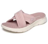 Skechers Sandales Plates GO Walk Flex pour Femme, Rose, 36 EU